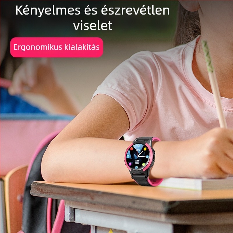 FA56 4G Gyerekeknek Szóló Telefonóra GPS-szel, Kör alakú Kijelző, SIM-kártya Rekesz