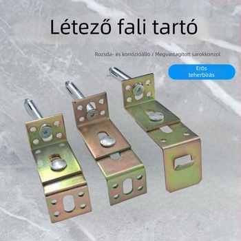 Száraz falhoz készült hátfal fixálóelem — T-alakú csap, dupla görbületű kő összekötő elem