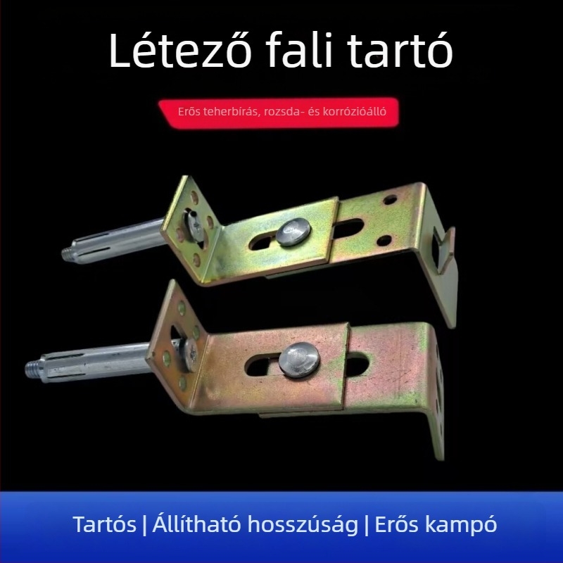 Száraz falhoz készült hátfal fixálóelem — T-alakú csap, dupla görbületű kő összekötő elem