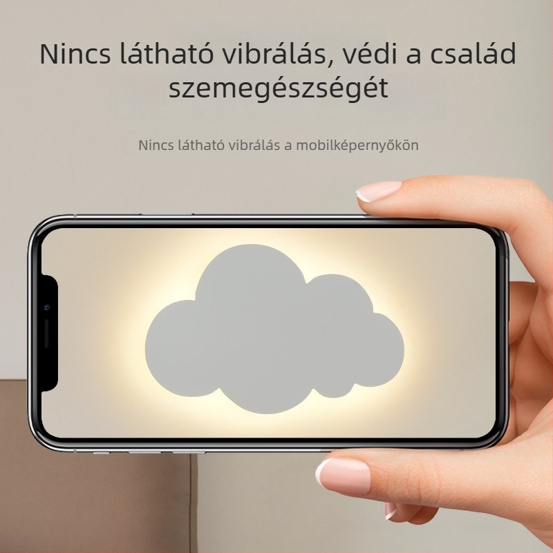 Felhő alakú falikar északi stílusban, kreatív minimalist lámpa modern hálószobához és gyerekszobához