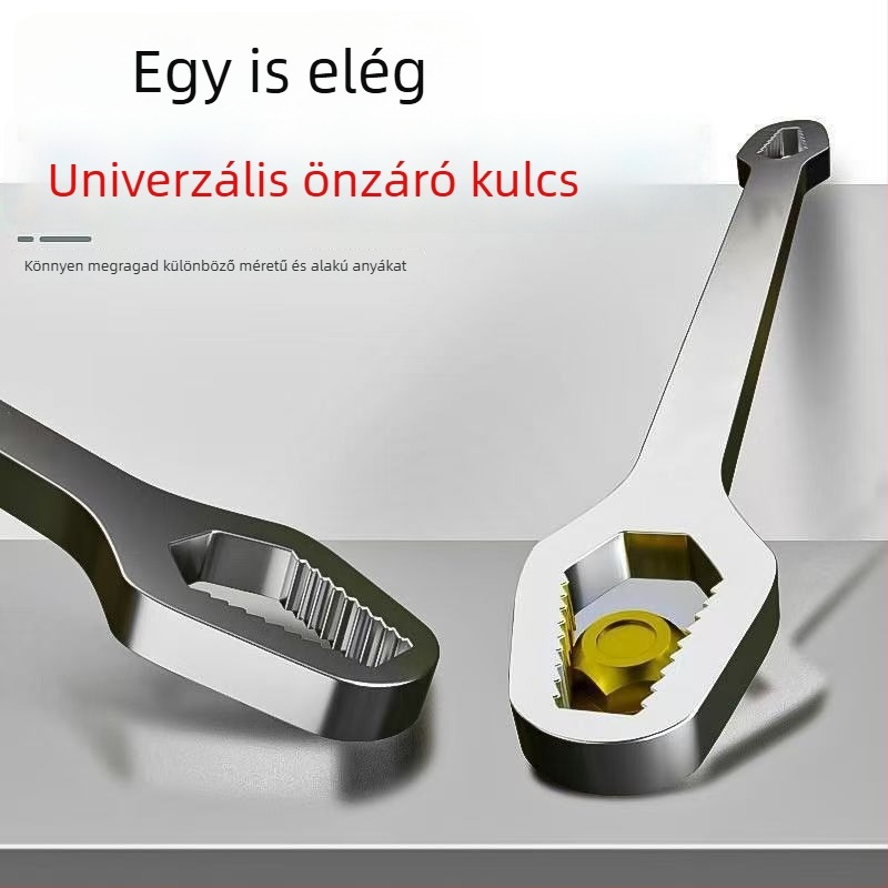 Önzáró univerzális kulcs, kettős végű, többfunkciós, állítható gyors kulcs, csillag alakú kulcs, 8–24 mm
