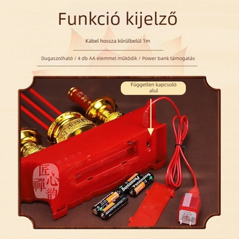 Elektronikus LED Buddha imádság lámpa — hálózatról üzemelő Tealight gyertya tartó otthoni használatra