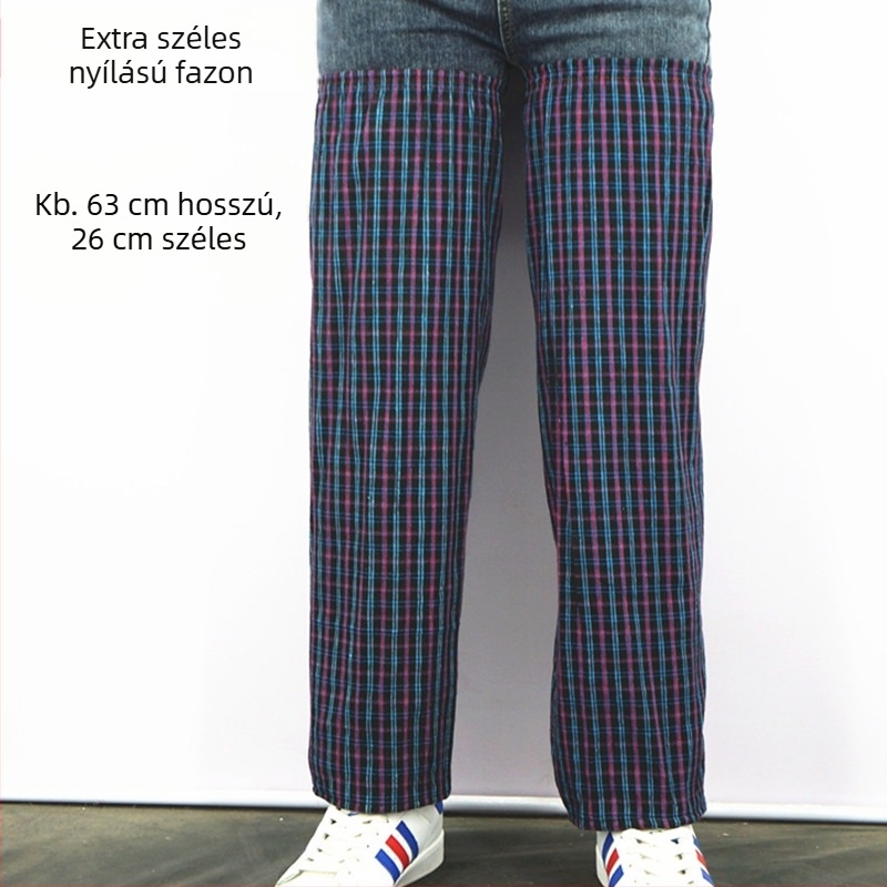 Pamutból készült térd- és lábvédők, hosszított kialakítású, szennyeződésálló, kertészeknek.
