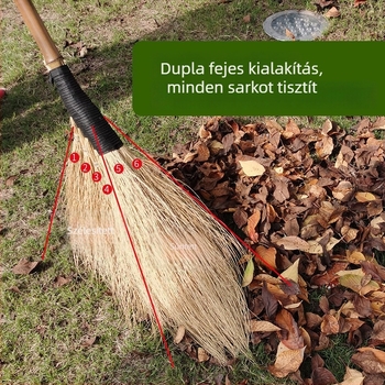 Kézzel készített nagy bambusz seprű otthonra és kertbe