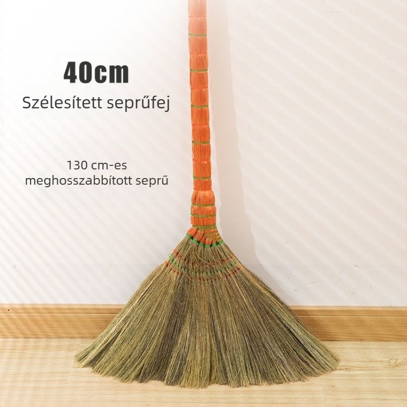 Kézzel készített nagy bambusz seprű otthonra és kertbe