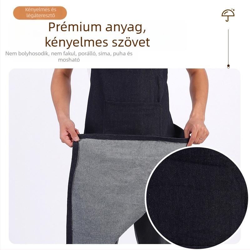Hegesztéshez denim kötény – tartós, foltálló vászon, megvastagított kivitel, otthoni és ipari használatra, védő munkaruházat