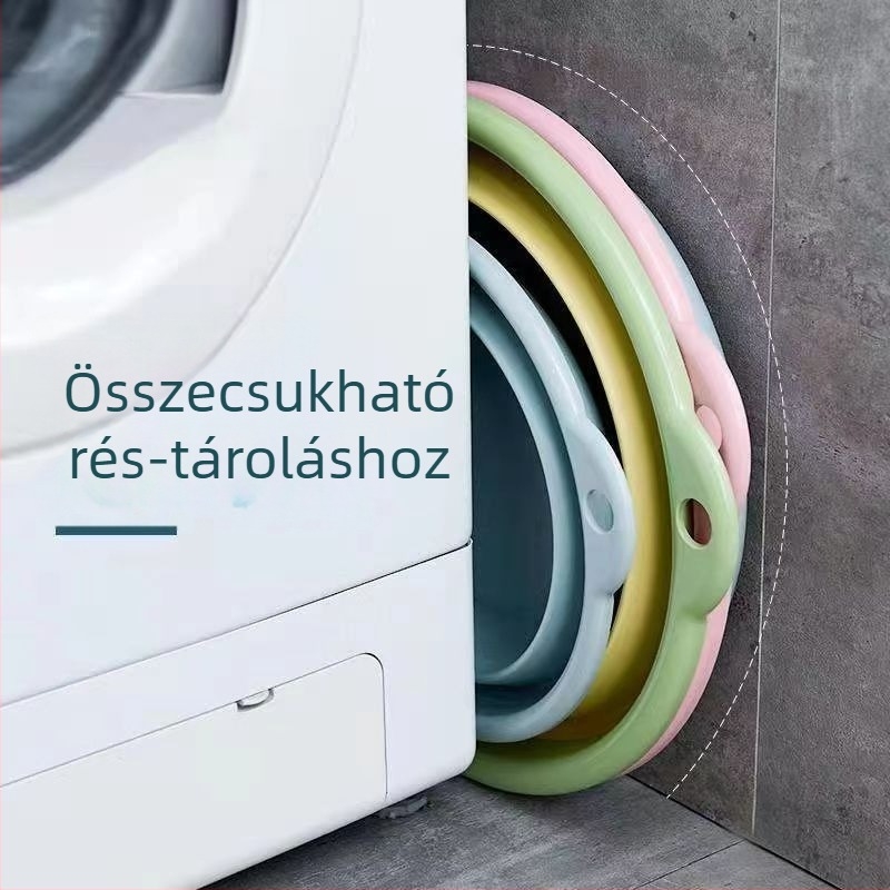Összecsukható mosdókagyló – nagy méret, otthoni vagy kollégiumi használatra, hordozható, kiterjeszthető utazási mosóedény