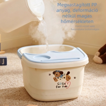 Otthoni lábfürdő kád, mély és hőszigetelt, mobil, lábszárig magas, gyerekeknek