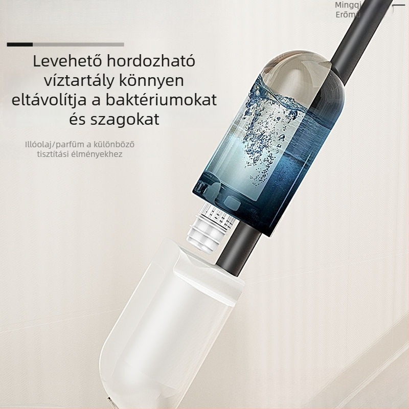 Vízpermetezős, síklapos felmosó háztartási használatra, tisztítás egy mozdulattal, érintésmentes működés
