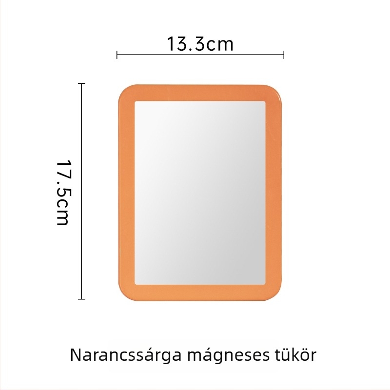 Színes mágneses tükör perforált akasztópanellel – dekoratív kozmetikai kiegészítő
