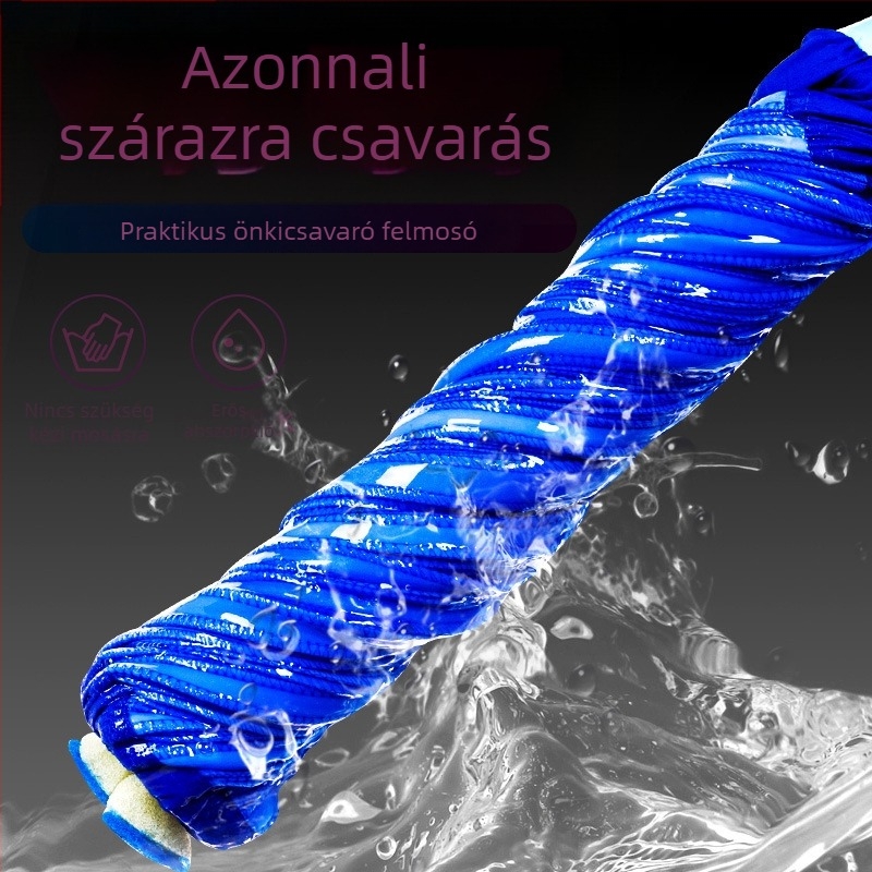 Otthoni használatra szánt automatikus kifacsaró mop, forgó, kéz nélküli nedves és száraz tisztításhoz