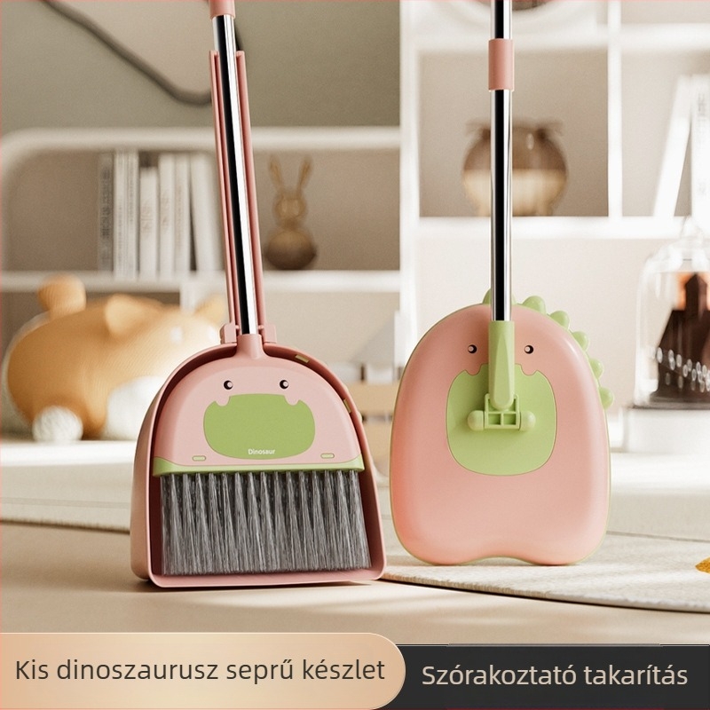 Óvoda gyerekeknek készült seprű és porzsák készlet – játék szerepjátékhoz, mini mop