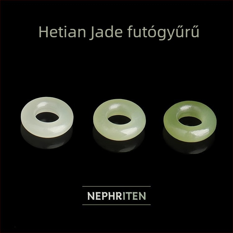 Természetes Hetian jáde DIY ékszer összetevők – gyűrűk, medálok és karkötő kiegészítők