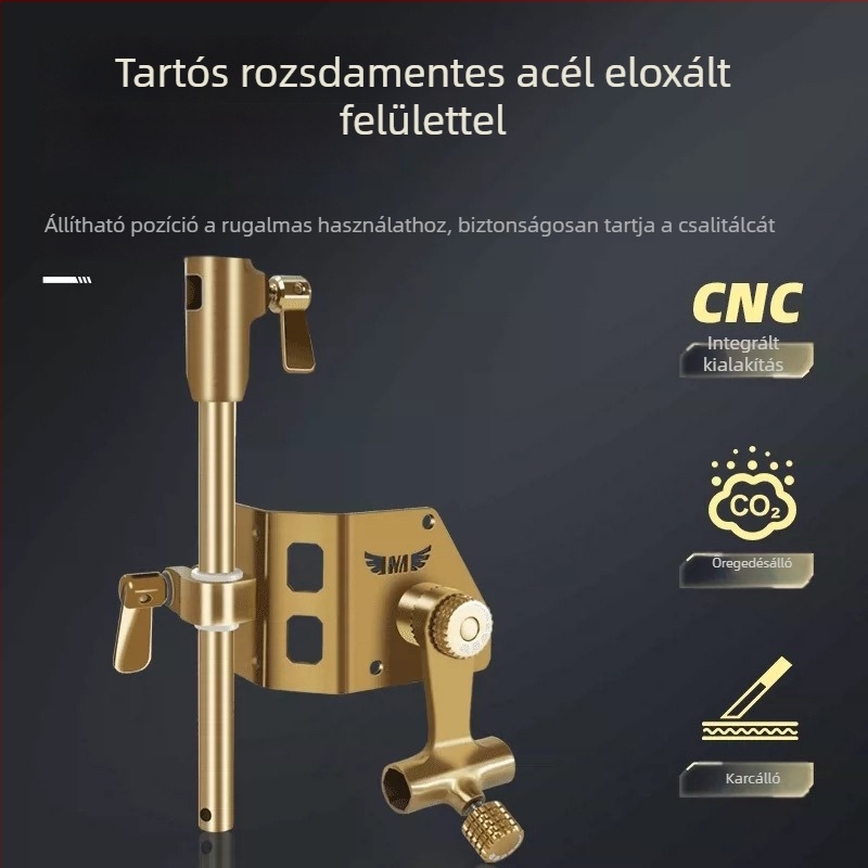 Dreamer Elite Edition Magas minőségű rozsdamentes acél horgászláda kiegészítő készlet: öt részből álló – sarokvas, turret, esernyőállvány, halvédő állvány, csalikkosár tálca