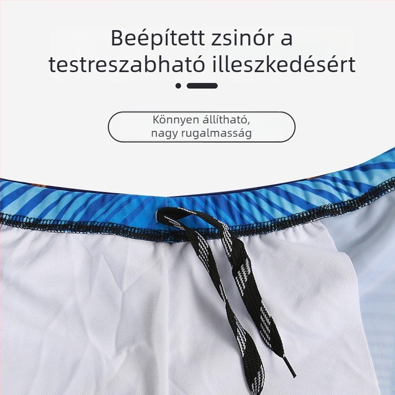 Nagy méretű férfi úszónadrág, fűzővel és mintával