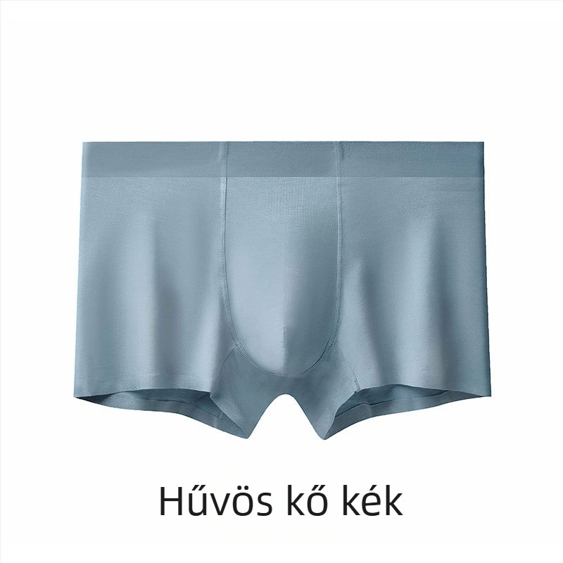 Férfiak számára készült Modal bokseralsó, középmagasságú, légáteresztő, antibakteriális, 60 darab, varrat nélküli, egyszínű