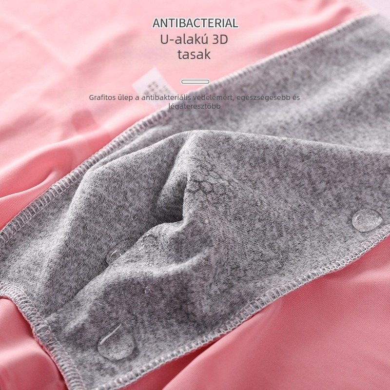 Férfi Ice Silk grafén antibakteriális boxer briefek, középmagas derekú, könnyűek és lélegzők