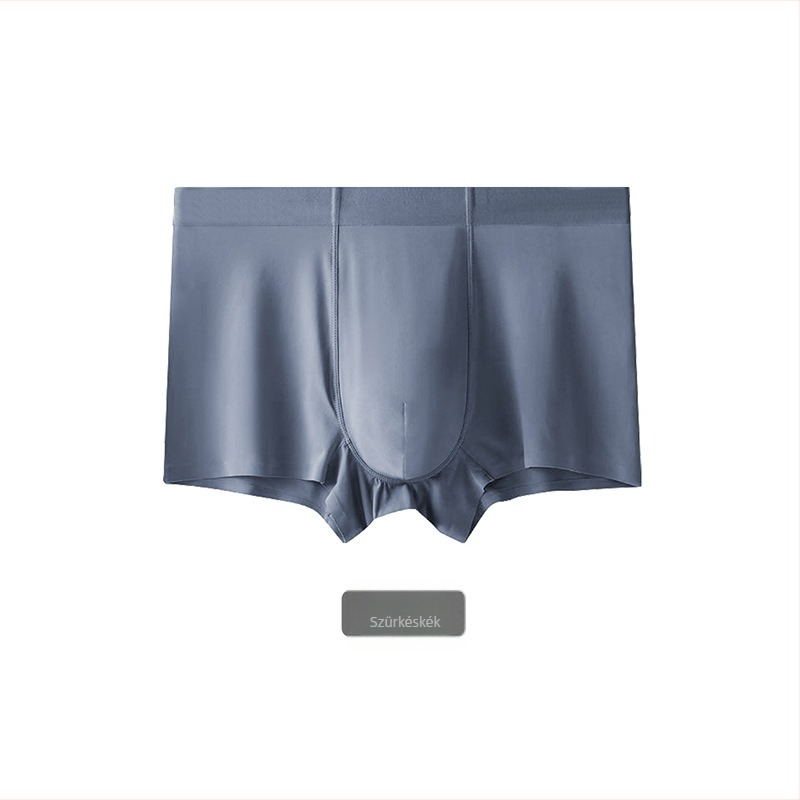 Férfi Ice Silk boxeralsó, egyszínű, U-alakú zsebbel, nagy méret, 1 db, Binti márka