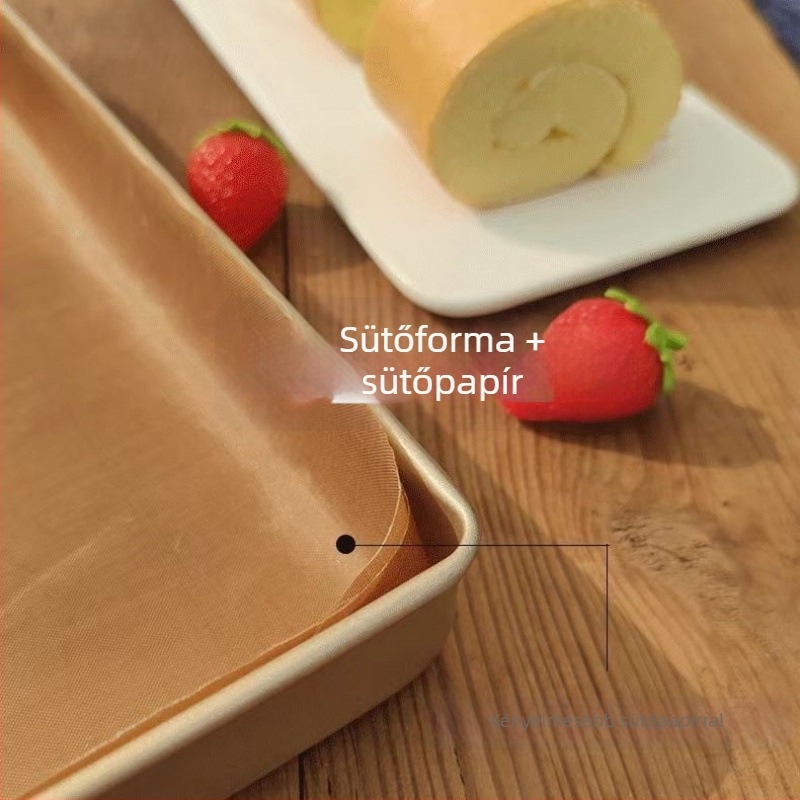 28x28 cm-es négyzet alakú sütőforma rolós tortához, tapadásmentes, svájci hópehely torta