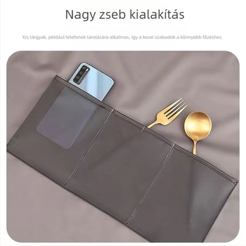 Átlátszó TPU kötény nőknek, vízálló és olajálló konyhai és catering munkaruházat egyedi logó nyomtatással