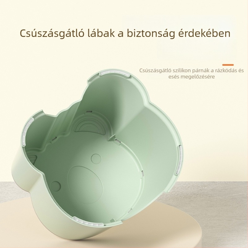 Kis műanyag szék mesés dizájnnal, nappaliba és fürdőszobába, csúszásmentes, vastagított ülőfelülettel és rakható