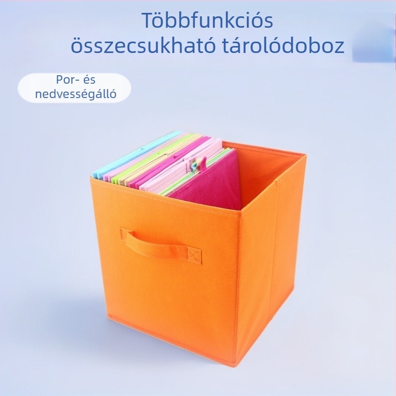 Négyszögletes összecsukható tároló doboz autóhoz, íróasztalhoz és otthonra — Többfunkciós szervező játékoknak, nassolnivalóknak és apró tárgyaknak