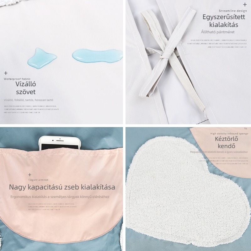 Mellény-stílusú, ujjatlan kötény felnőtt fogyasztóknak, vízálló és olajálló, konyhai PVC anyag, több színű, rajzfilm mintás