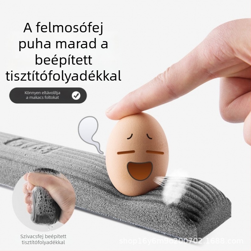 Kéz nélküli szivacsos mop háztartási használatra, fürdőszobai nedvességfelvevő fej, könnyen kinyomható, fej nem keményedik meg