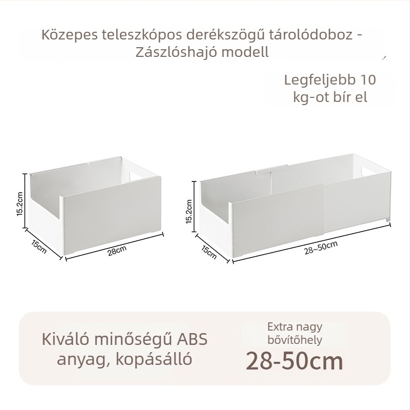 Nayoumei teleszkópos derékszögű téglalap alakú asztali tároló – a pálcikákhoz, kozmetikumokhoz és egyéb tárgyakhoz