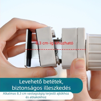 Classic Crown Rozsdamentes acél kültéri ruhaszárító, hordozható, egypálcás dizájn ablakhoz és erkélyhez