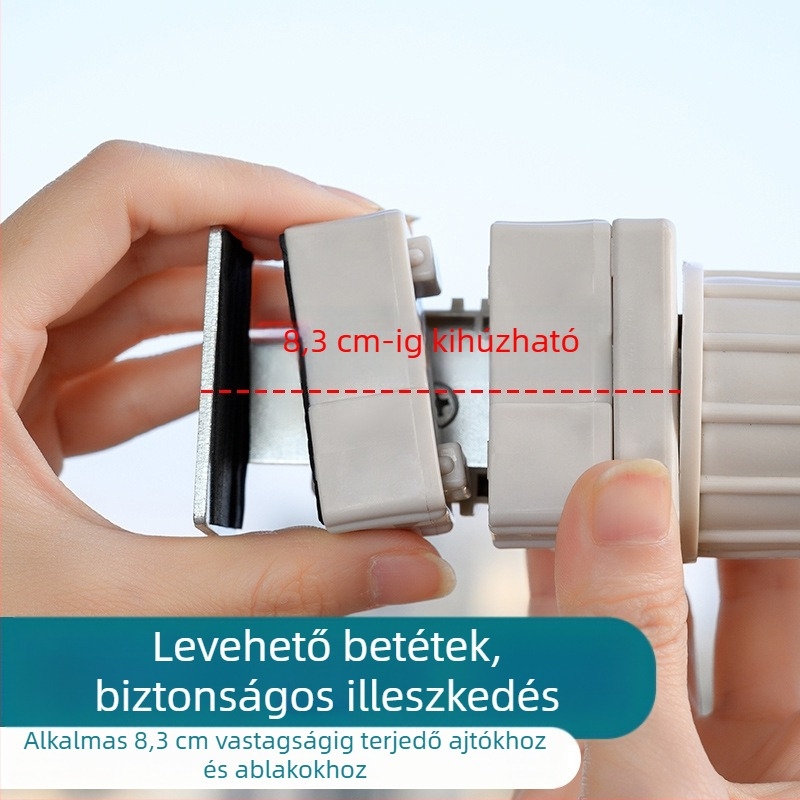 Classic Crown Rozsdamentes acél kültéri ruhaszárító, hordozható, egypálcás dizájn ablakhoz és erkélyhez