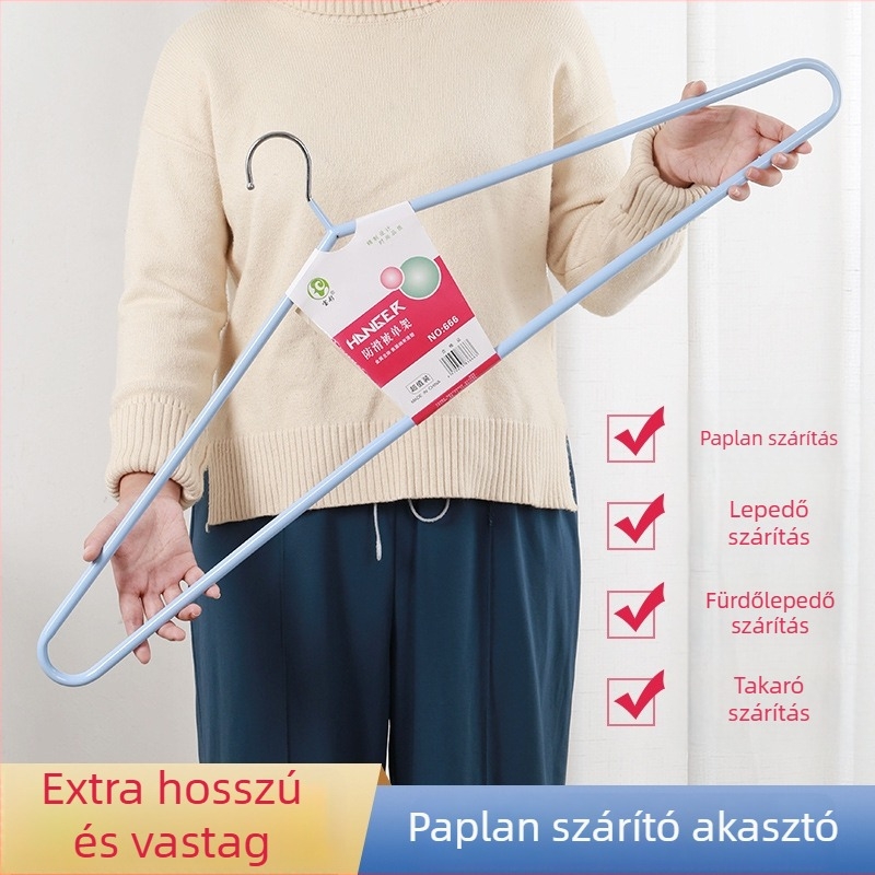 Nagy rozsdamentes acél erkélyi ruhaszárító akasztó