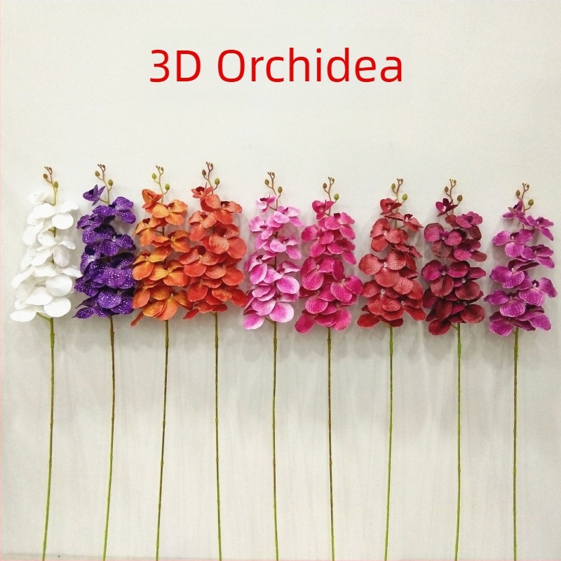 3D nyomtatott Vanda orchidea – esküvői dekoráció, otthoni dísz, szállodai dekoráció művirágok