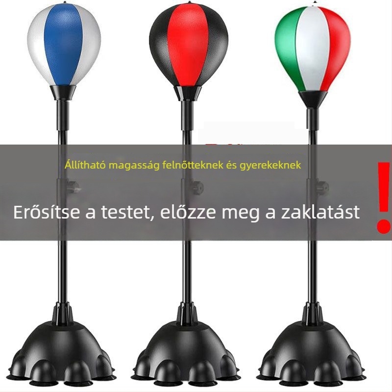 Állítható beltéri boksz gyorslabda homokzsákkal és céllal – PU anyagú edzőfelszerelés