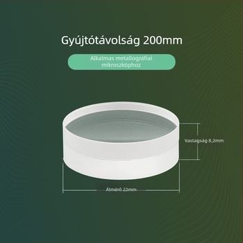 Kettős cementált csöves lencse végtelen optikai út, fókusztávolságok 180 mm és 200 mm.