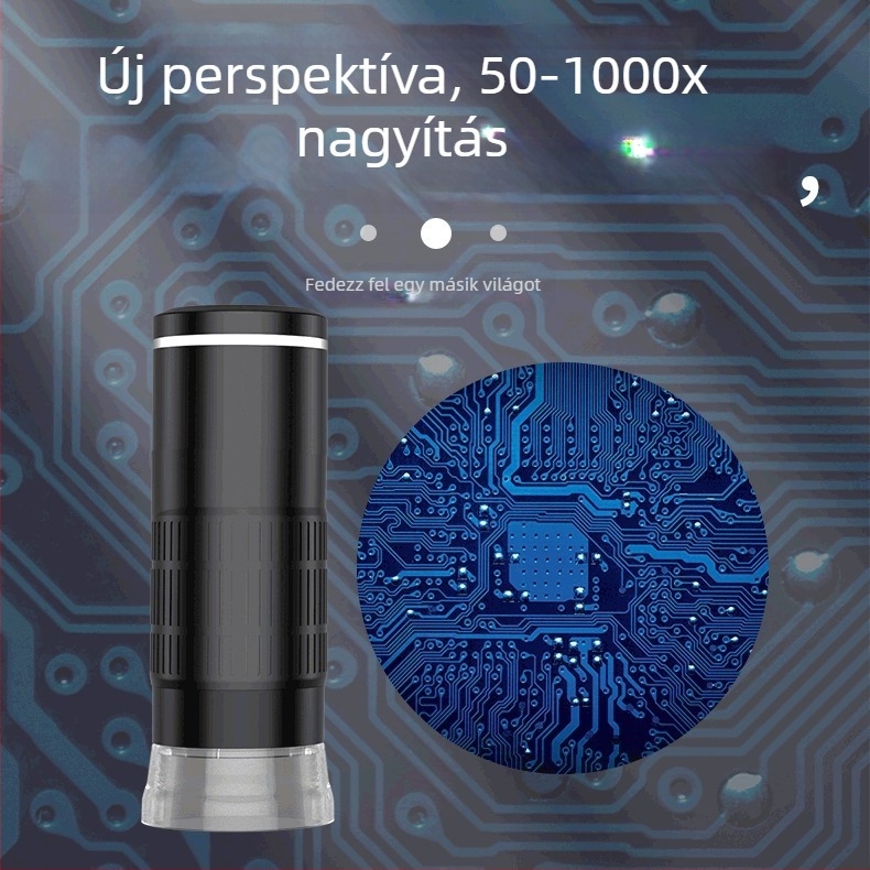 HD hordozható digitális mikroszkóp, 3 az 1-ben USB, Android és PC-kompatibilis, mobiltelefonok javításához, Zcf