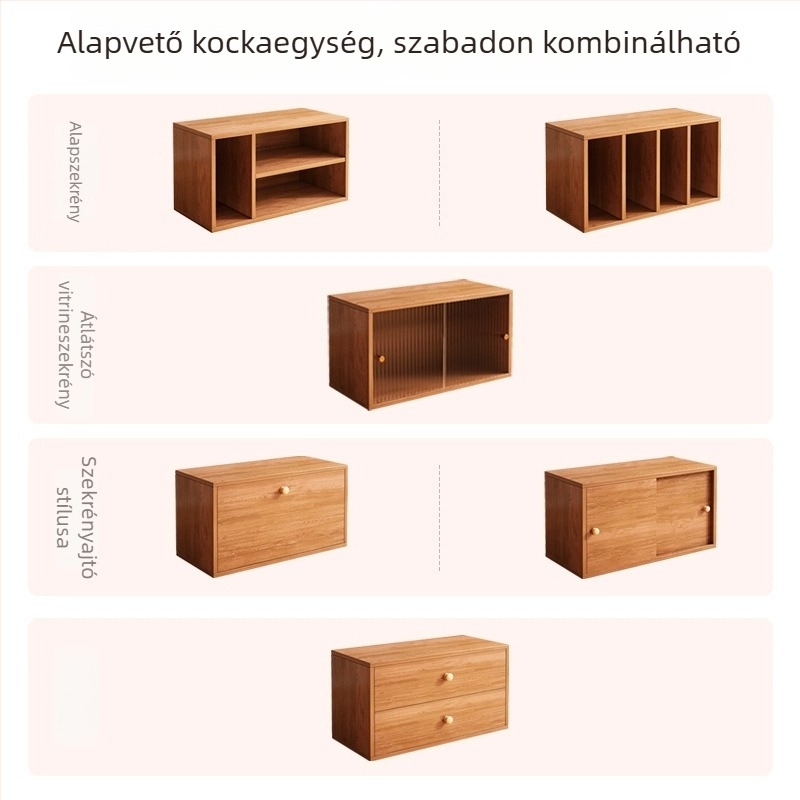 Használt falra szerelt tároló szekrény nappaliba és hálószobába, hosszú kiállító szekrény
