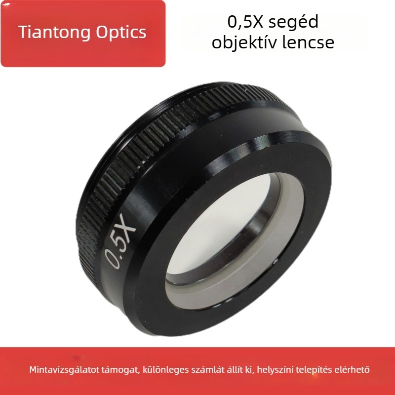 Tiantong Optical 10A mikroszkóp 0,5×, 2×, 0,35× és 0,3× objektívekkel, 0645 alapobjektív, HD