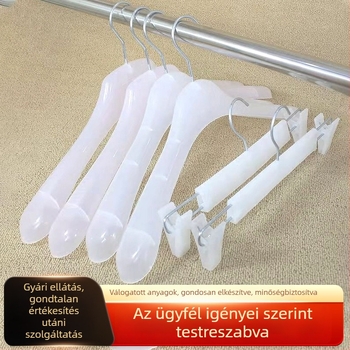 Új anyagú műanyag ruhafogas, csúszásmentes, nedves és száraz kettős használat, háztartási szárításhoz és gardrób tárolásához
