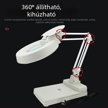 LT-86C LED-es nagyító elektronikai javításokhoz – ipari asztali lámpa a munkapult számára, azonosítási gravírozással 86B