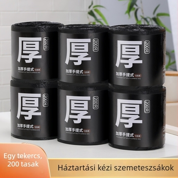 Hordozható, sűrített egyszer használatos szemeteszacskók, háztartási célra, iroda és kollégium számára