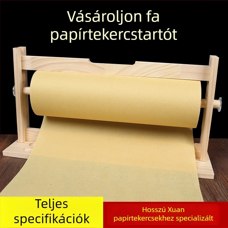 Fából készült tekercstartó kaligráfiára és festészetre, hosszú kivitel