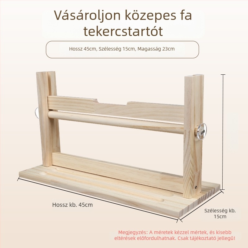 Fából készült tekercstartó kaligráfiára és festészetre, hosszú kivitel
