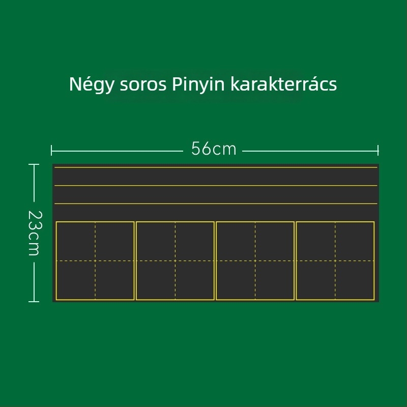 Mágneses oktatási tábla Pinyin és angol hálóval, kis otthoni mágneses tábla, vízálló