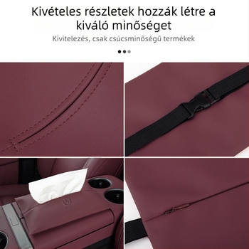 BMW 3/5/X3/X5/X7 sorozatokhoz kompatibilis bőr autós szalvétatartó függő
