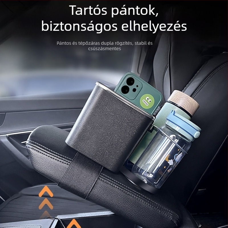 Autó karfájára szerelhető tároló — multifunkcionális zsebkendő tartó, akasztható a napellenzőhöz