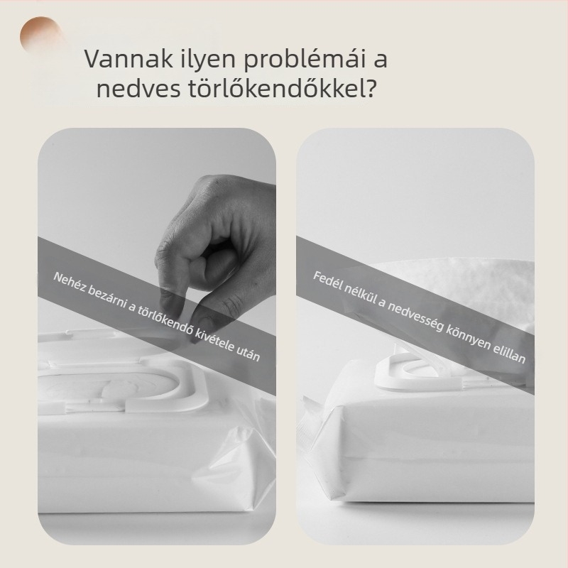 Többcélú hordozható nedves törlőkendő doboz maszk tárolóval, autóhoz, otthonhoz és utazásokhoz