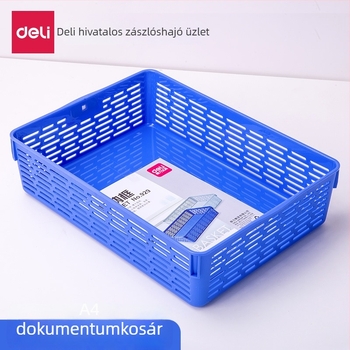 Deli 929 hálós dokumentumkosár, A4-es iratrendező, asztali tároló