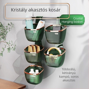 Minimalista elegáns függő kristály tároló kosár konyhához, fürdőszobához és hálószobához