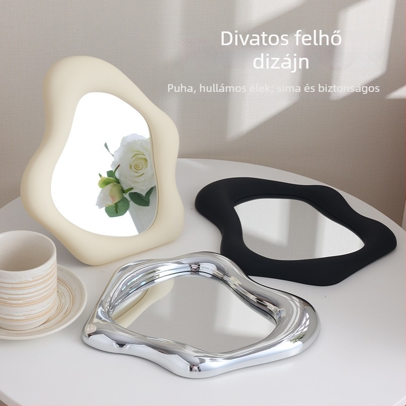 Asztali sminktükör, könnyen hordozható, modern stílus, kiváló minőségű, hercegnő ihletésű dizájn